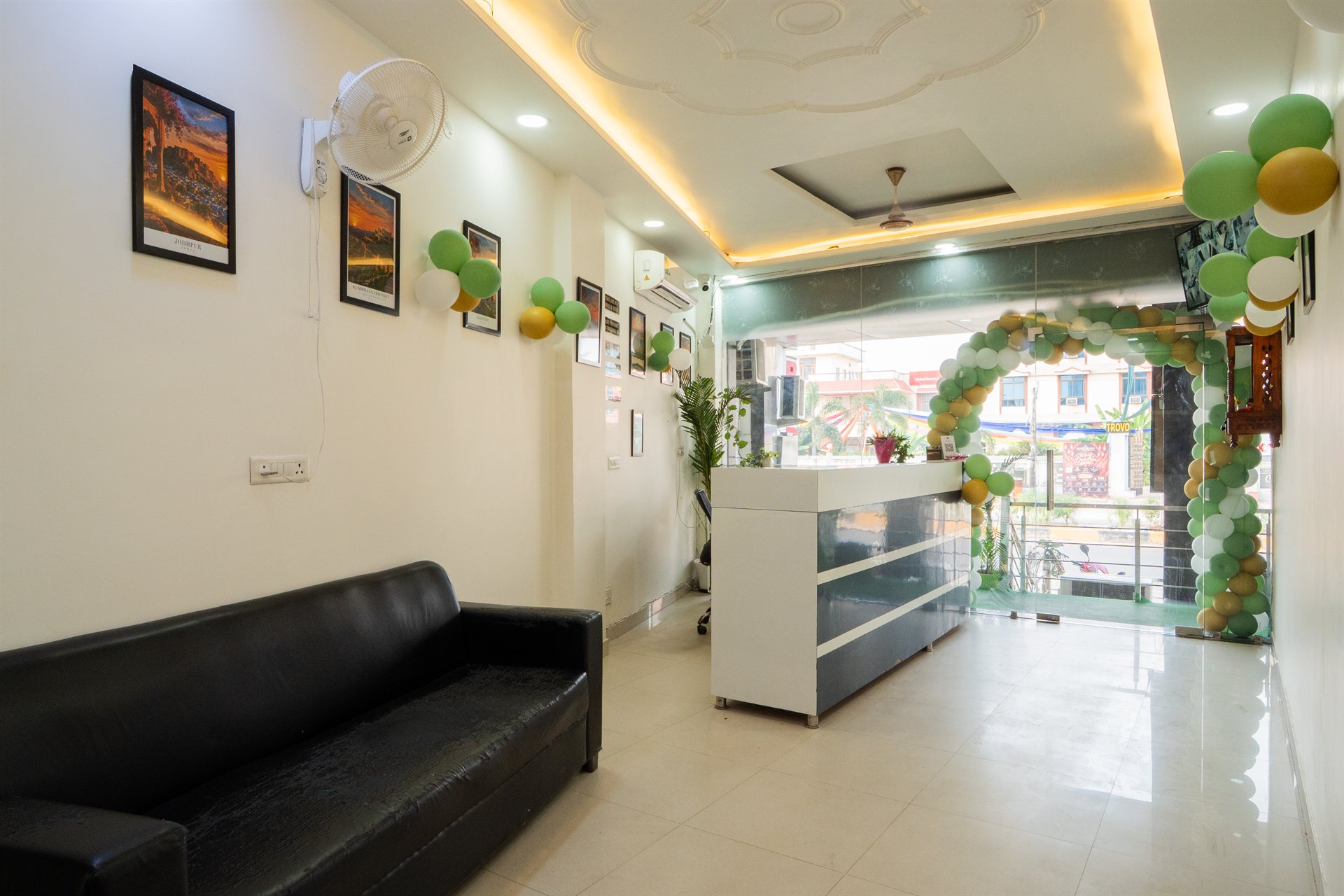 Hotel Sarvika Welcoming Front Desk & Reception Lounge